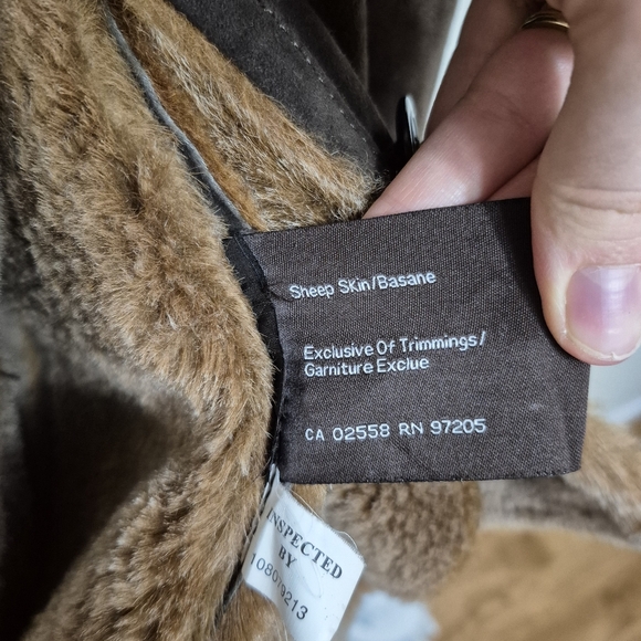 Danier Brown Leather Jacket with Tan Accents - Picture 6 of 7